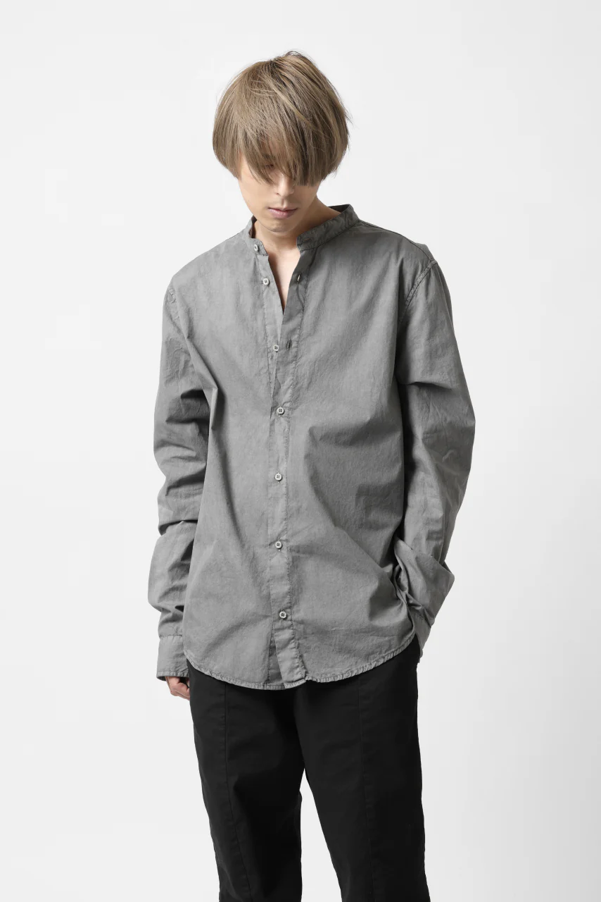 daub DYEING MINIMAL LS SHIRT / C.POPLIN (GREY) - Image 2