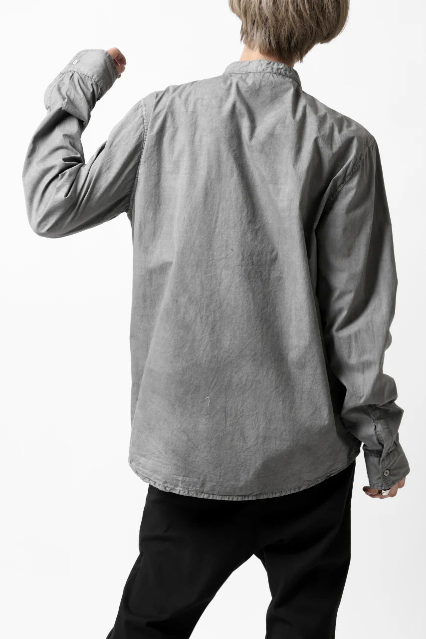 daub DYEING MINIMAL LS SHIRT / C.POPLIN (GREY) - Image 21