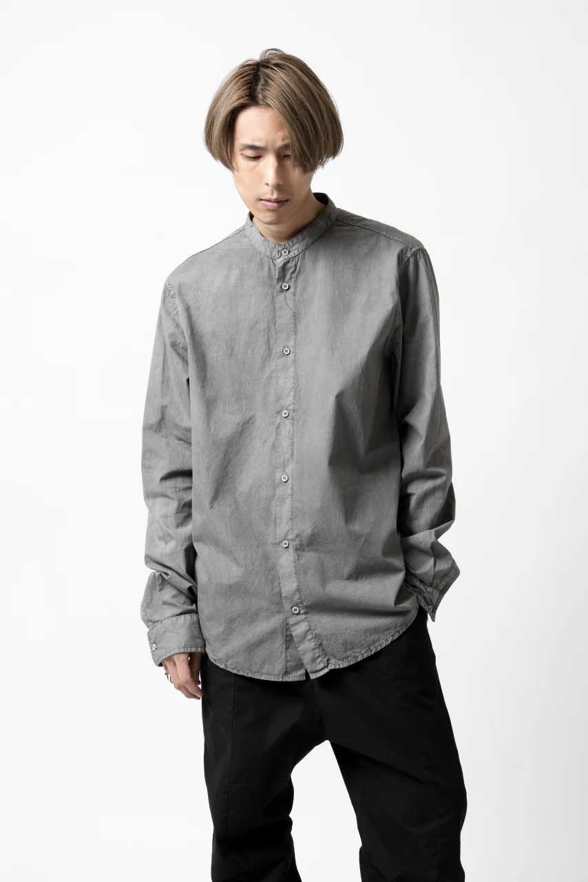 daub DYEING MINIMAL LS SHIRT / C.POPLIN (GREY) - Image 22