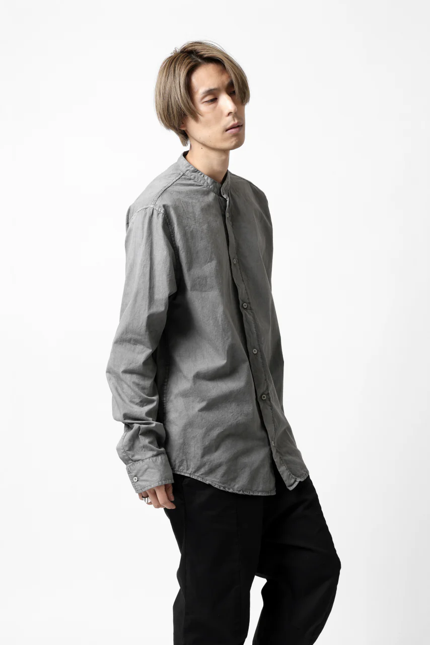 daub DYEING MINIMAL LS SHIRT / C.POPLIN (GREY) - Image 23