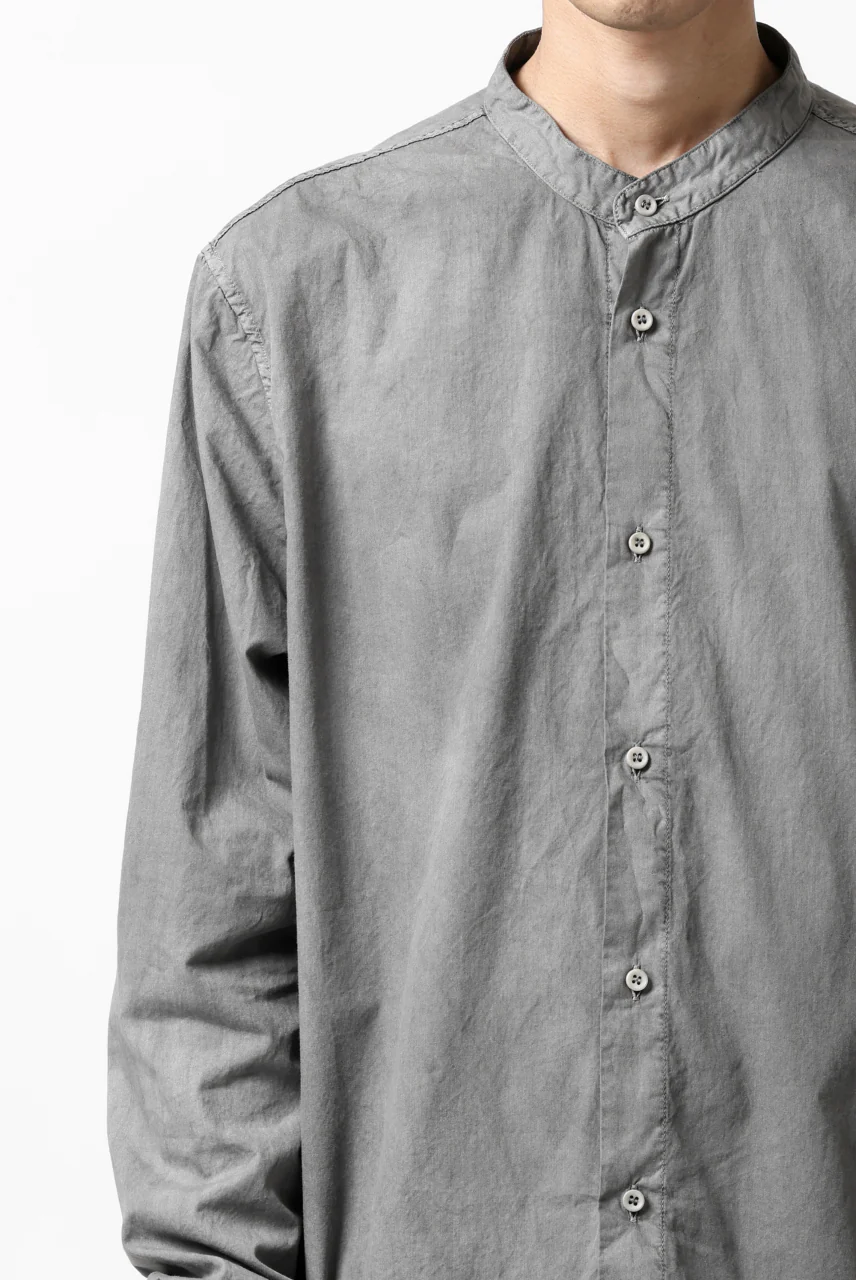 daub DYEING MINIMAL LS SHIRT / C.POPLIN (GREY) - Image 25