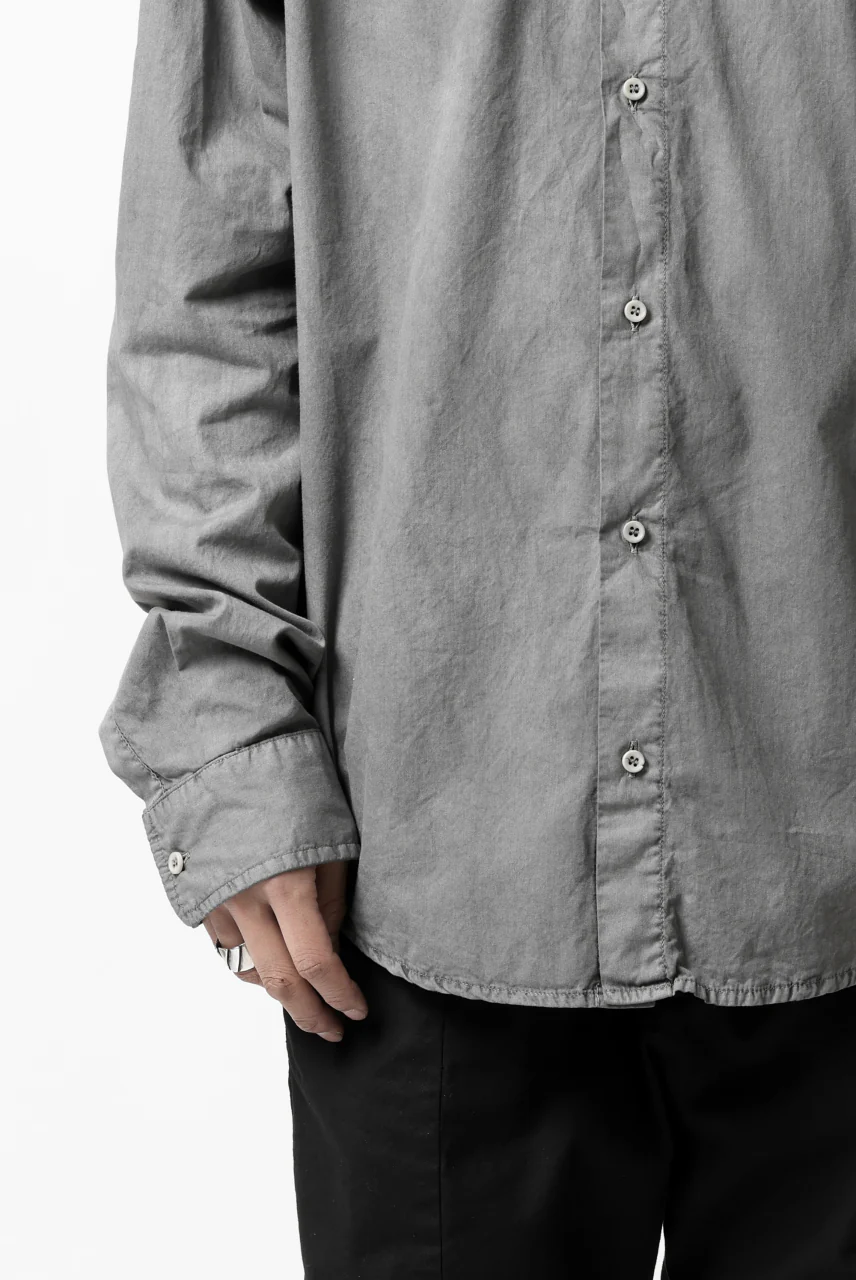 daub DYEING MINIMAL LS SHIRT / C.POPLIN (GREY) - Image 26