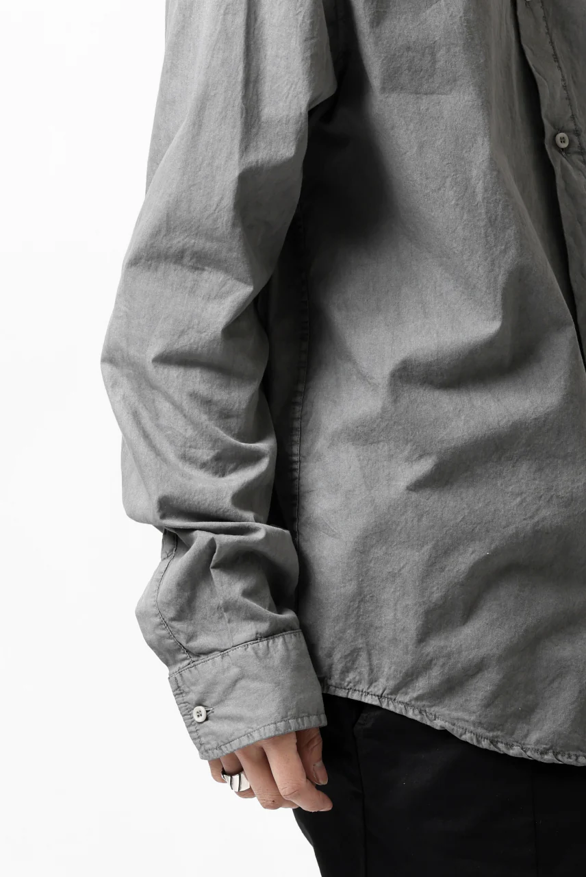 daub DYEING MINIMAL LS SHIRT / C.POPLIN (GREY) - Image 27