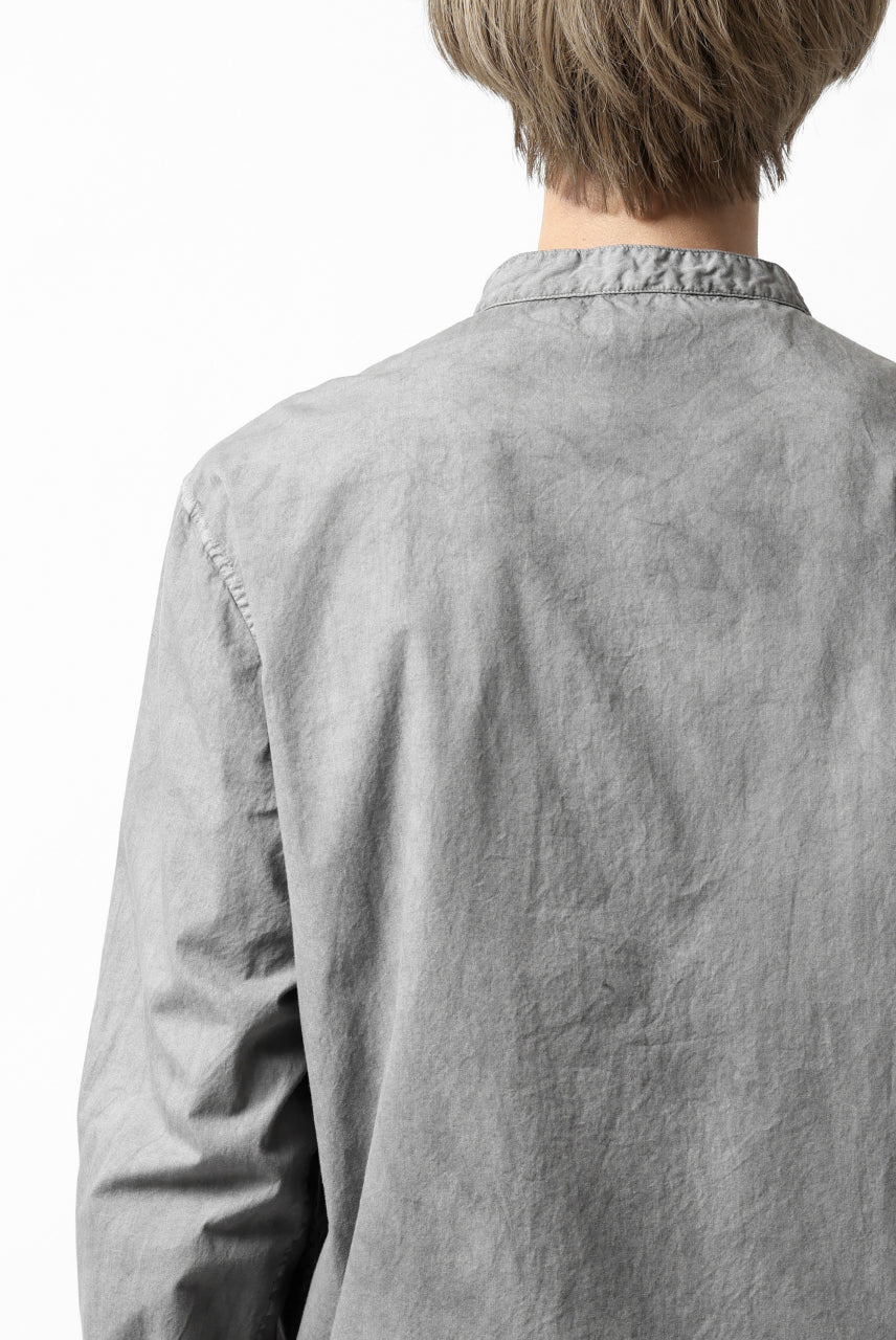 daub DYEING MINIMAL LS SHIRT / C.POPLIN (GREY) - Image 29