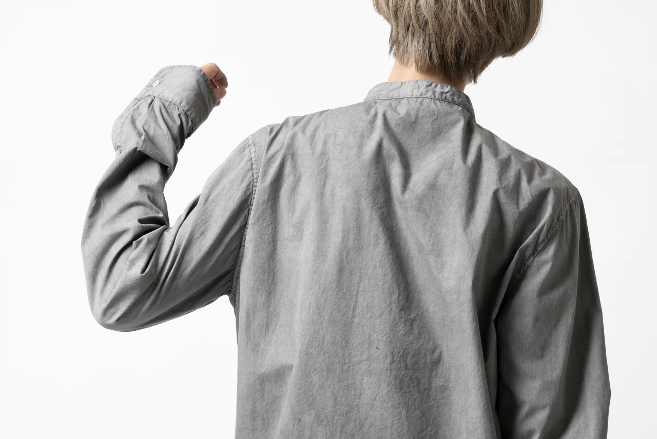 daub DYEING MINIMAL LS SHIRT / C.POPLIN (GREY) - Image 30