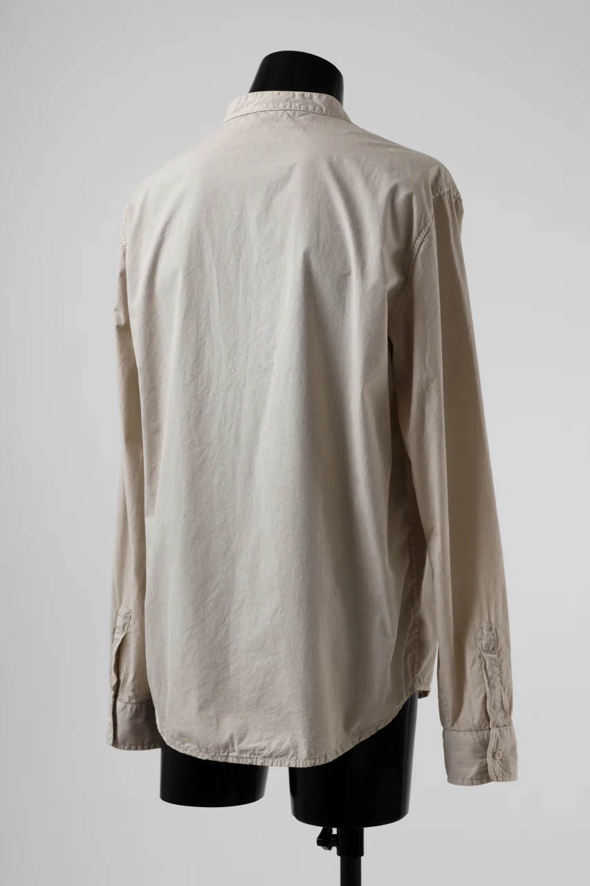 daub DYEING MINIMAL LS SHIRT / C.POPLIN (SAND) - Image 13