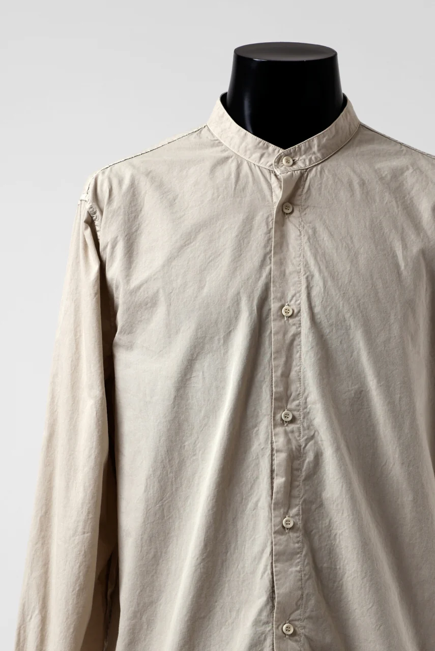 daub DYEING MINIMAL LS SHIRT / C.POPLIN (SAND) - Image 14