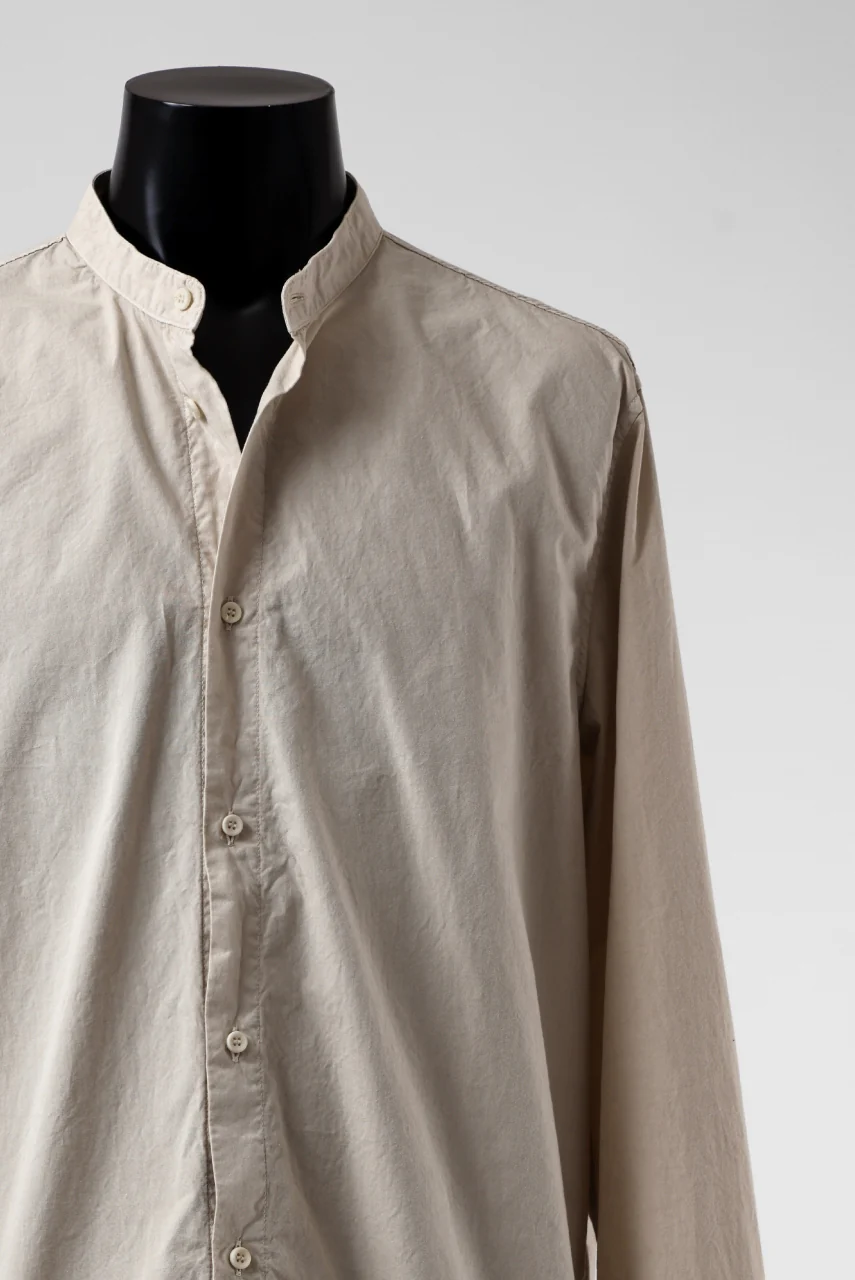 daub DYEING MINIMAL LS SHIRT / C.POPLIN (SAND) - Image 16