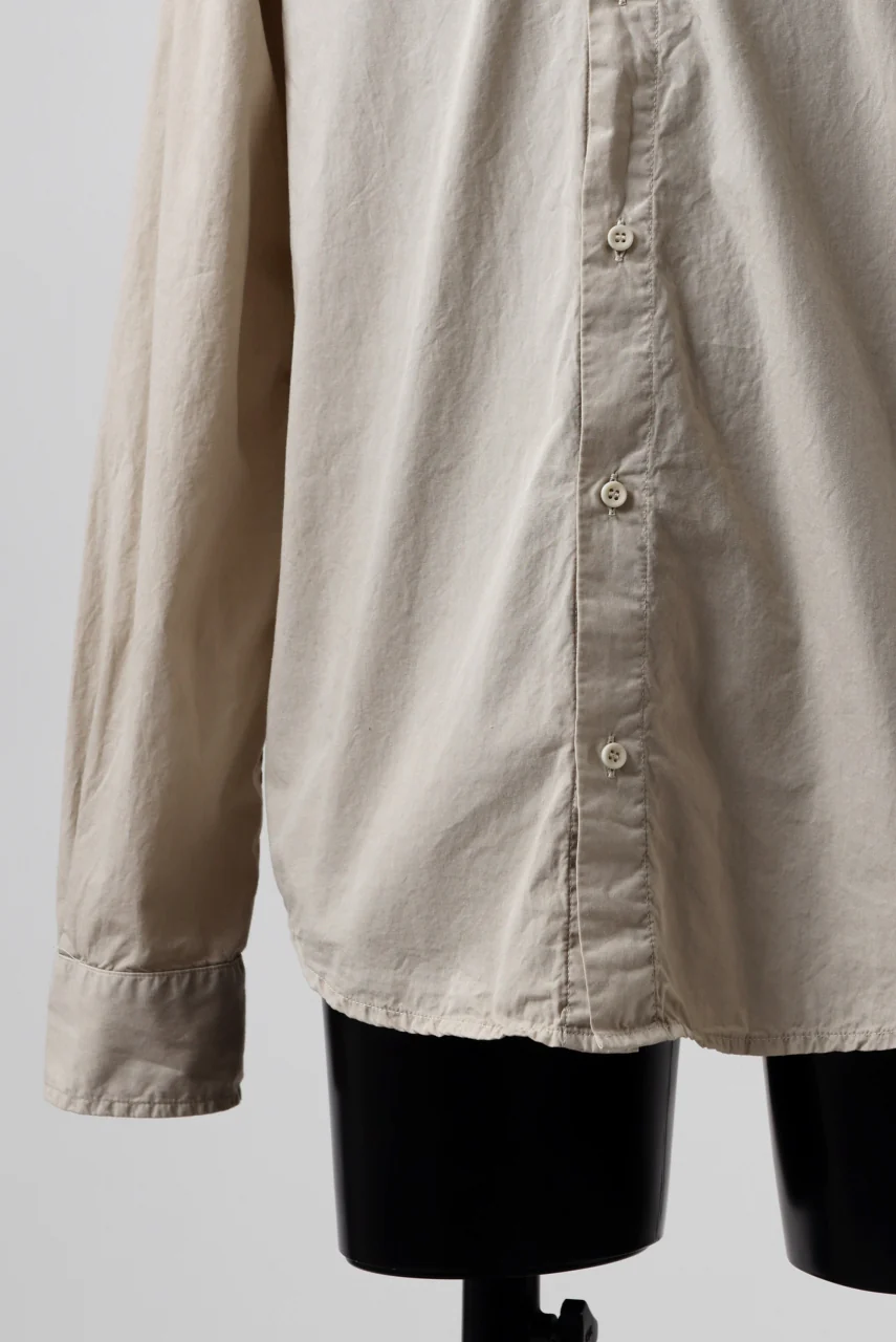 daub DYEING MINIMAL LS SHIRT / C.POPLIN (SAND) - Image 19