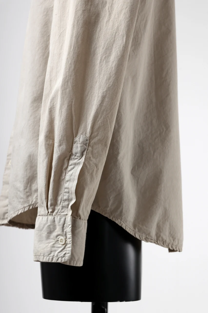 daub DYEING MINIMAL LS SHIRT / C.POPLIN (SAND) - Image 20