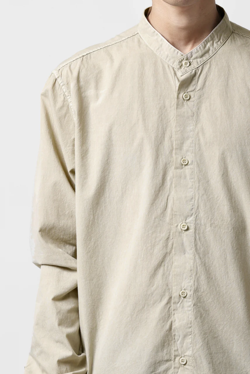 daub DYEING MINIMAL LS SHIRT / C.POPLIN (SAND) - Image 22