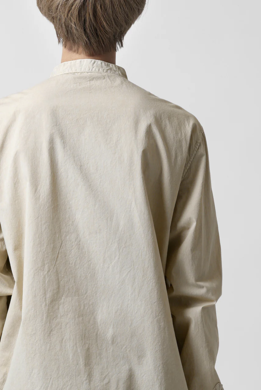 daub DYEING MINIMAL LS SHIRT / C.POPLIN (SAND) - Image 24