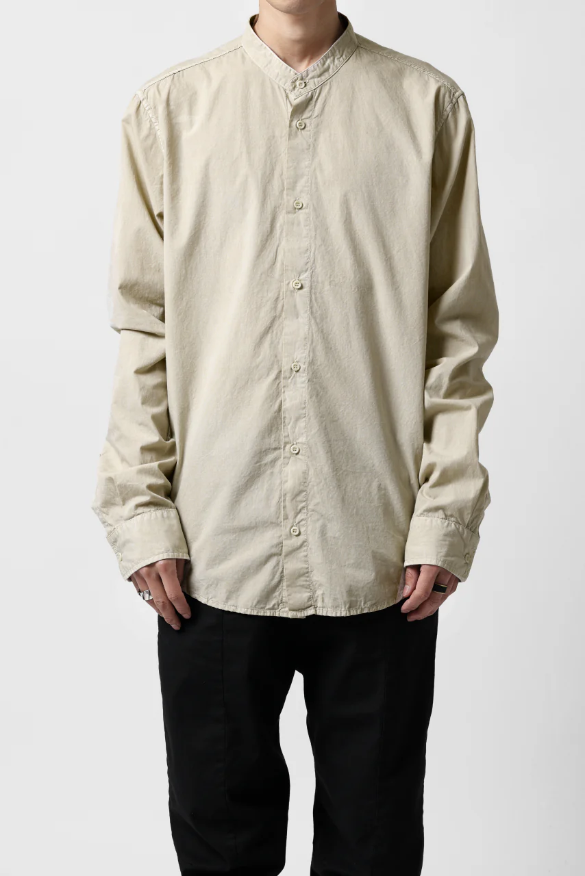 daub DYEING MINIMAL LS SHIRT / C.POPLIN (SAND) - Image 6