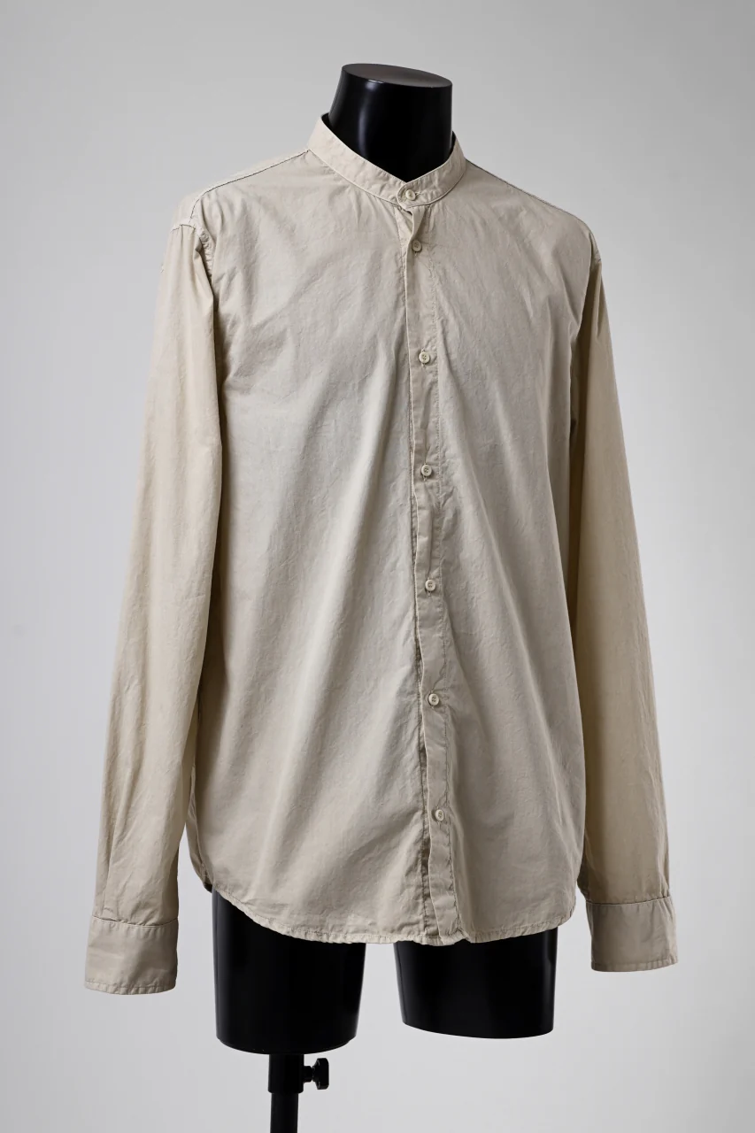daub DYEING MINIMAL LS SHIRT / C.POPLIN (SAND) - Image 9