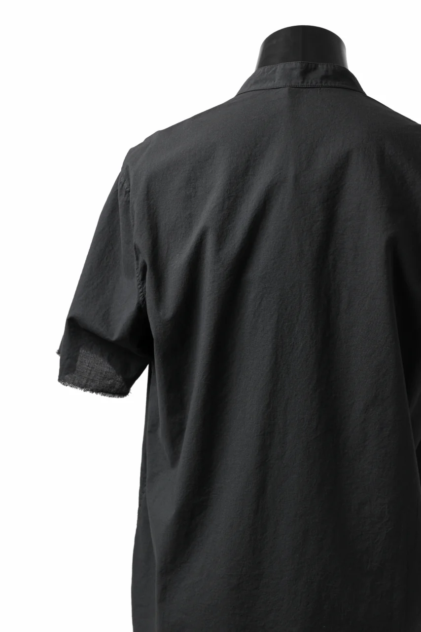daub DYEING MINIMAL SS SHIRT / ORGANIC COTTON (BLACK) - Image 10