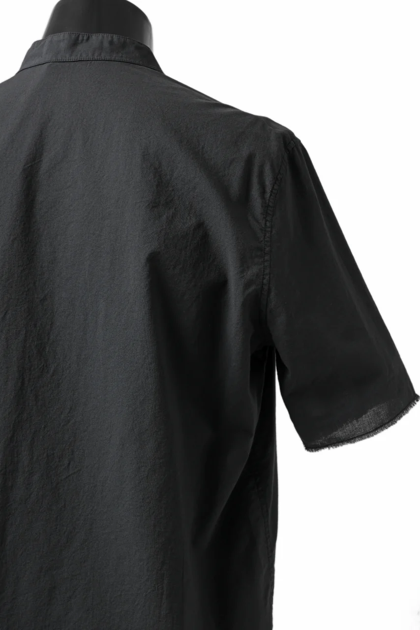 daub DYEING MINIMAL SS SHIRT / ORGANIC COTTON (BLACK) - Image 11
