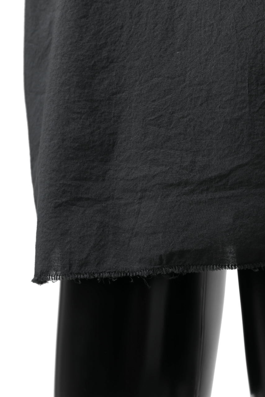 daub DYEING MINIMAL SS SHIRT / ORGANIC COTTON (BLACK) - Image 12