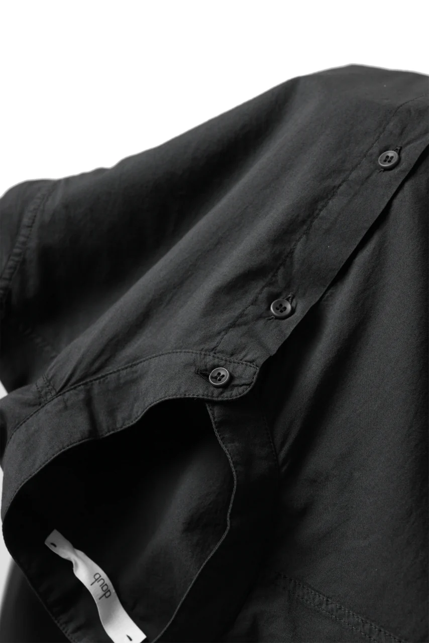 daub DYEING MINIMAL SS SHIRT / ORGANIC COTTON (BLACK) - Image 13