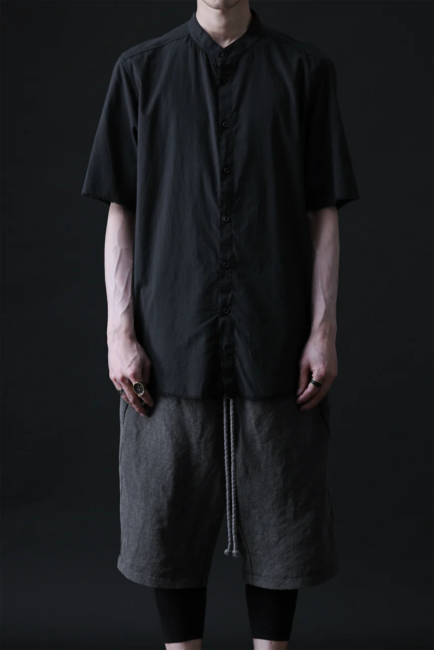 daub DYEING MINIMAL SS SHIRT / ORGANIC COTTON (BLACK) - Image 14