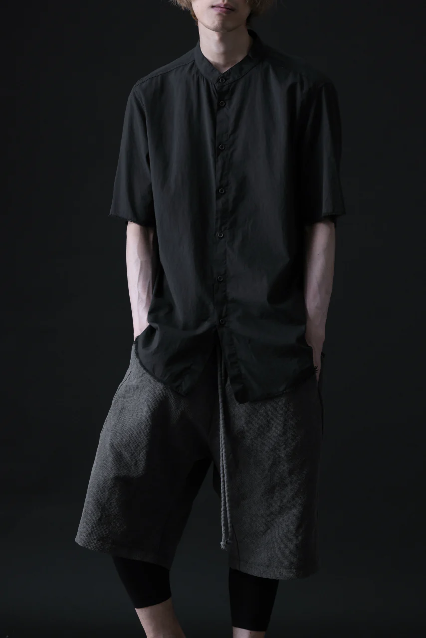 daub DYEING MINIMAL SS SHIRT / ORGANIC COTTON (BLACK) - Image 16