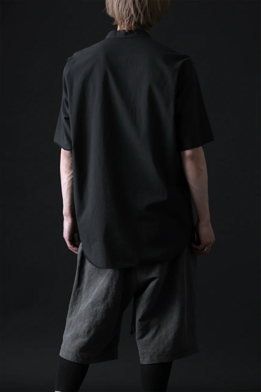 daub DYEING MINIMAL SS SHIRT / ORGANIC COTTON (BLACK) - Image 17