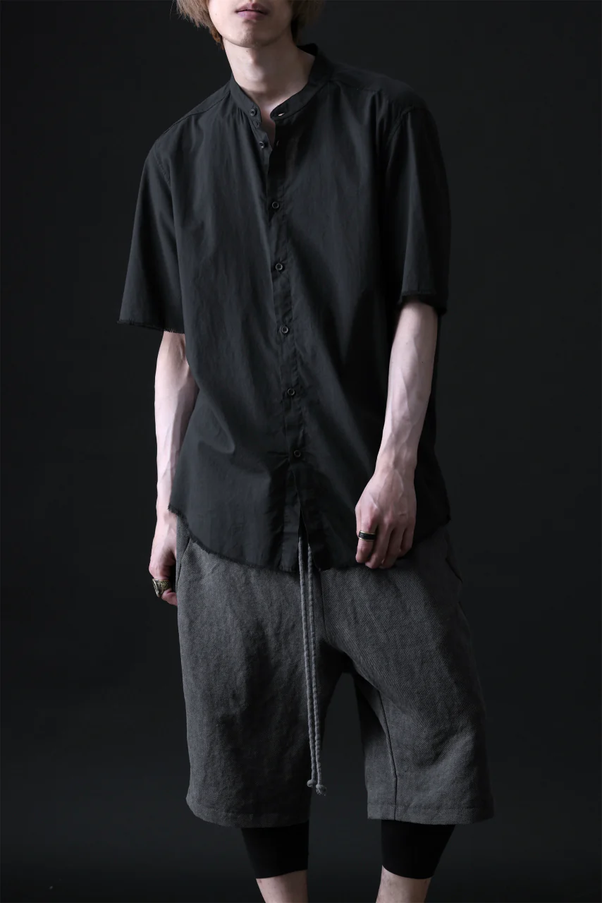 daub DYEING MINIMAL SS SHIRT / ORGANIC COTTON (BLACK) - Image 19