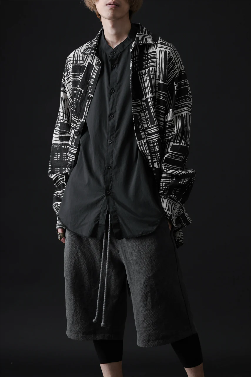 daub DYEING MINIMAL SS SHIRT / ORGANIC COTTON (BLACK) - Image 20