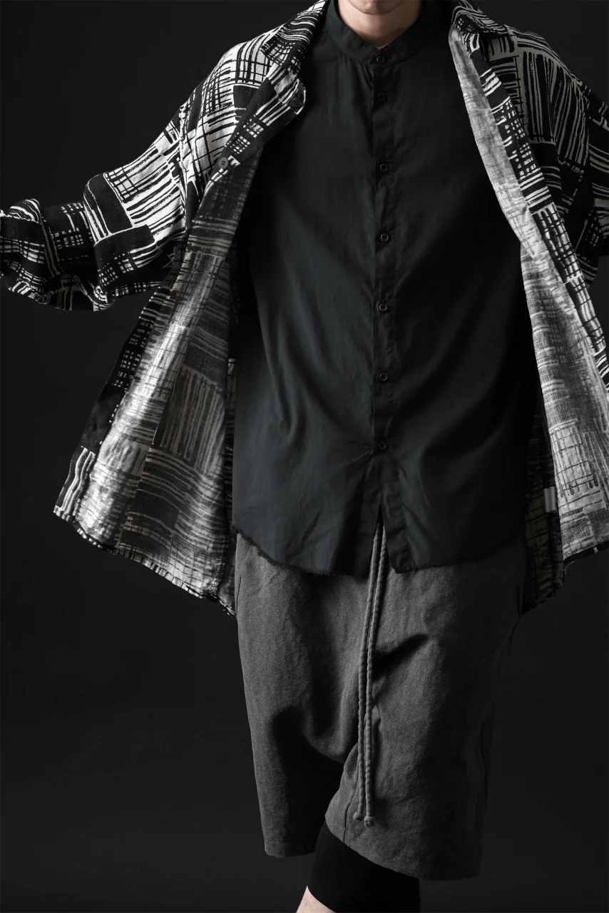 daub DYEING MINIMAL SS SHIRT / ORGANIC COTTON (BLACK) - Image 21