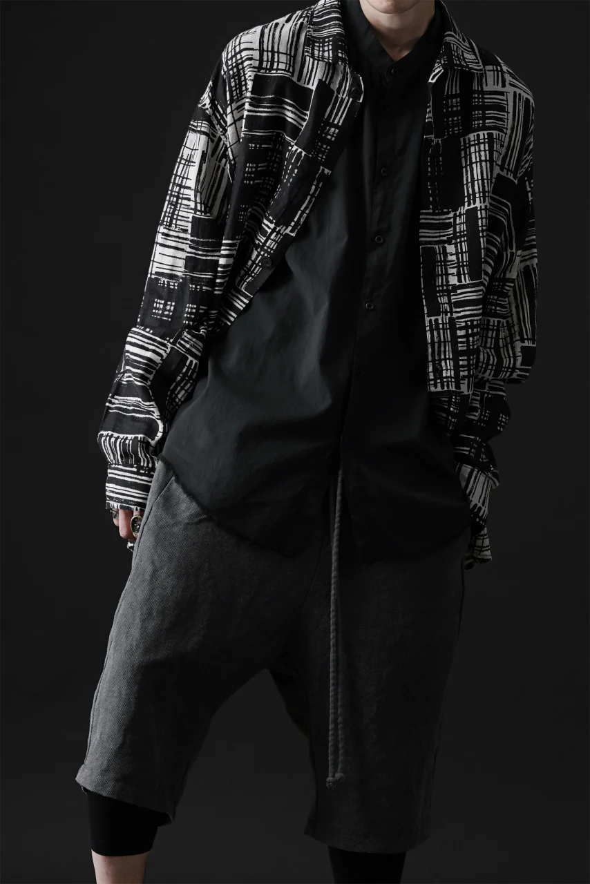 daub DYEING MINIMAL SS SHIRT / ORGANIC COTTON (BLACK) - Image 22