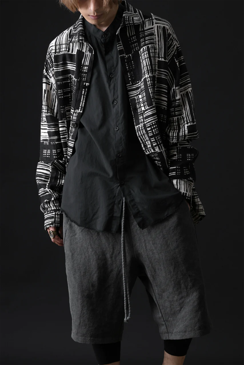 daub DYEING MINIMAL SS SHIRT / ORGANIC COTTON (BLACK) - Image 23