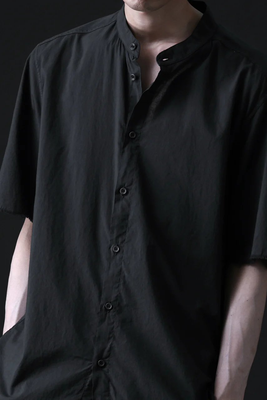 daub DYEING MINIMAL SS SHIRT / ORGANIC COTTON (BLACK) - Image 24