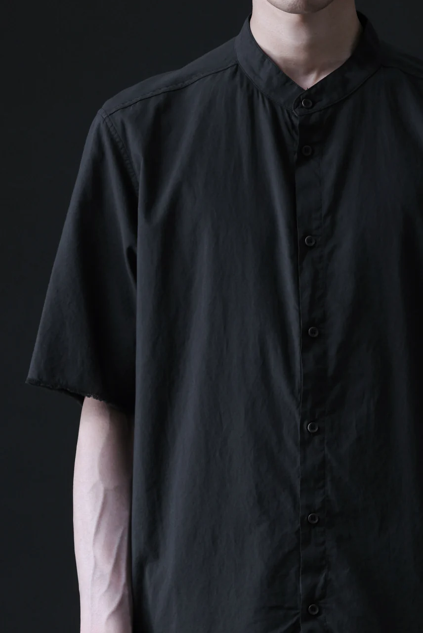 daub DYEING MINIMAL SS SHIRT / ORGANIC COTTON (BLACK) - Image 25