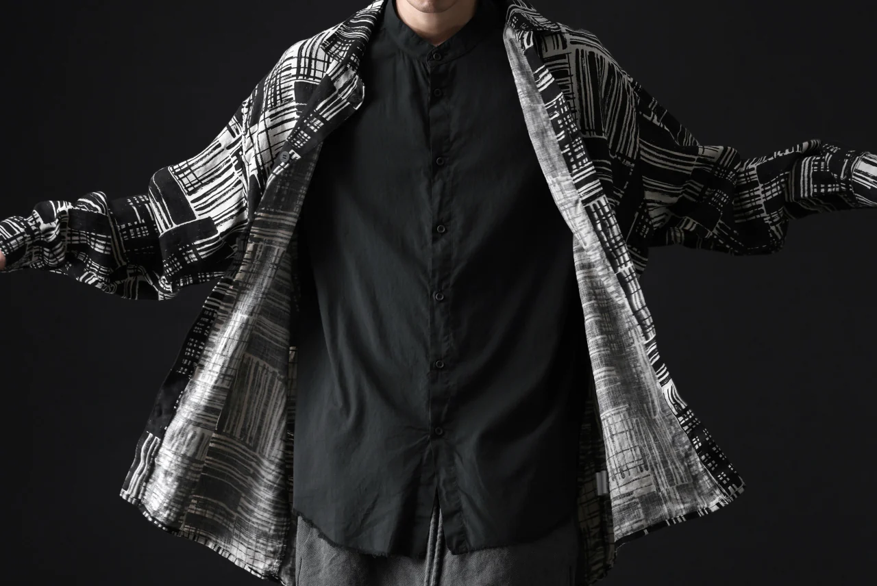 daub DYEING MINIMAL SS SHIRT / ORGANIC COTTON (BLACK) - Image 26