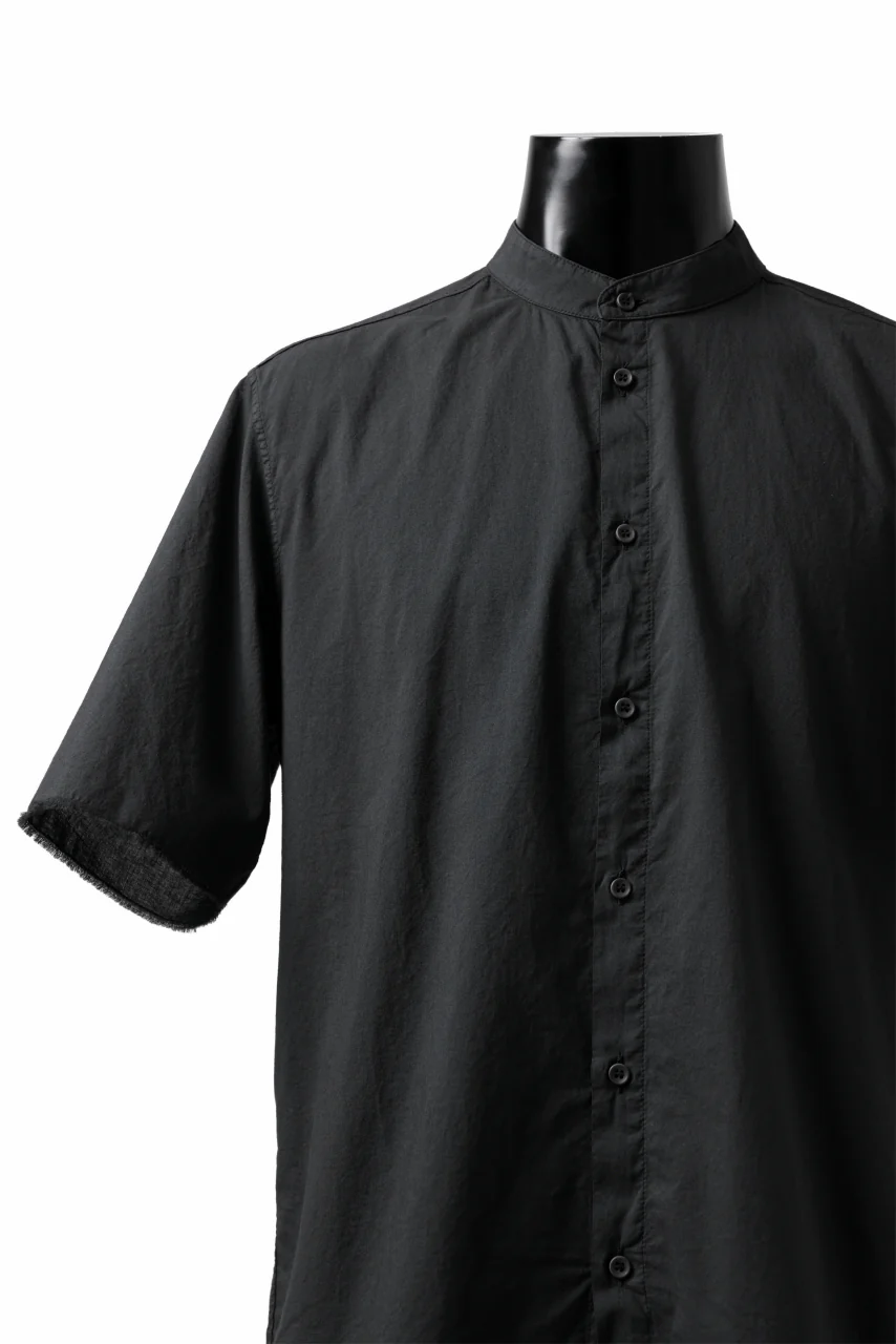 daub DYEING MINIMAL SS SHIRT / ORGANIC COTTON (BLACK) - Image 5