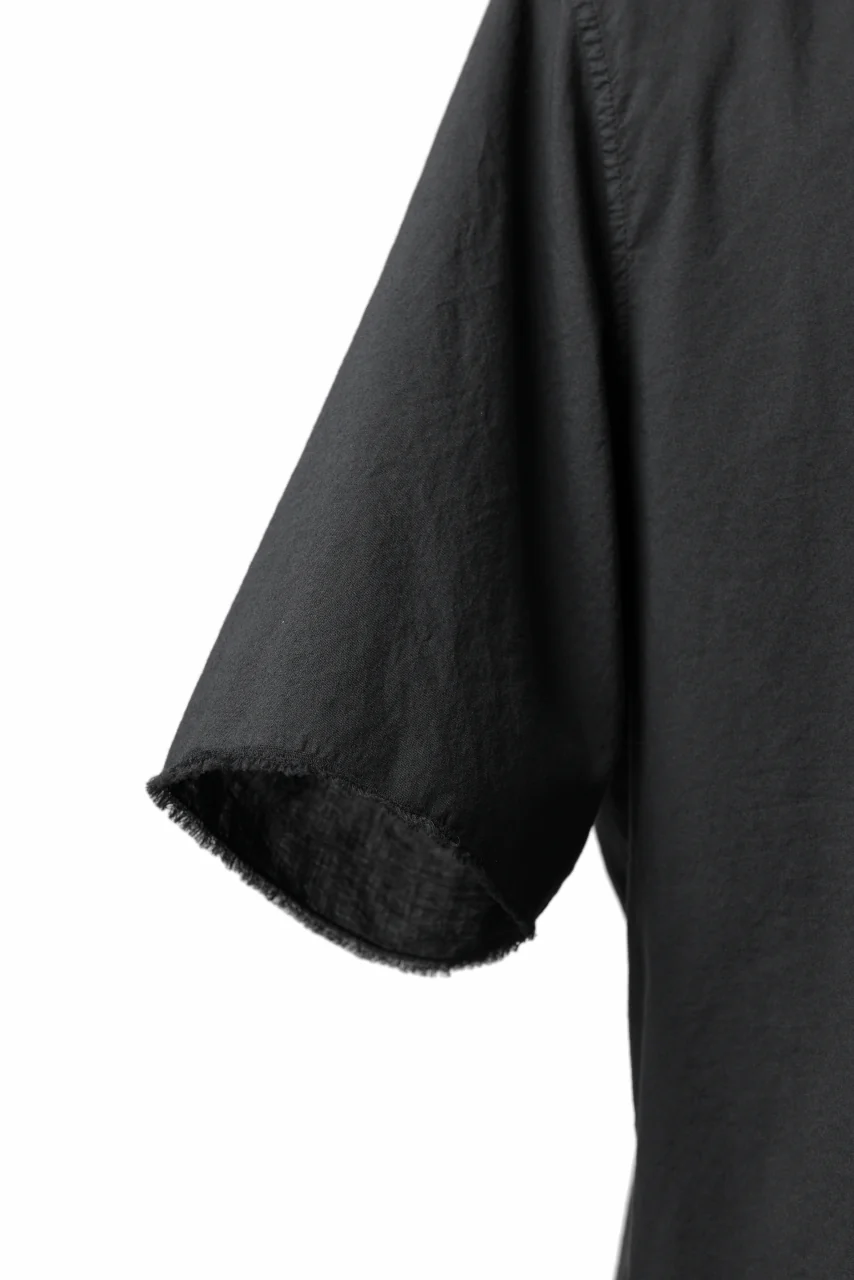 daub DYEING MINIMAL SS SHIRT / ORGANIC COTTON (BLACK) - Image 6