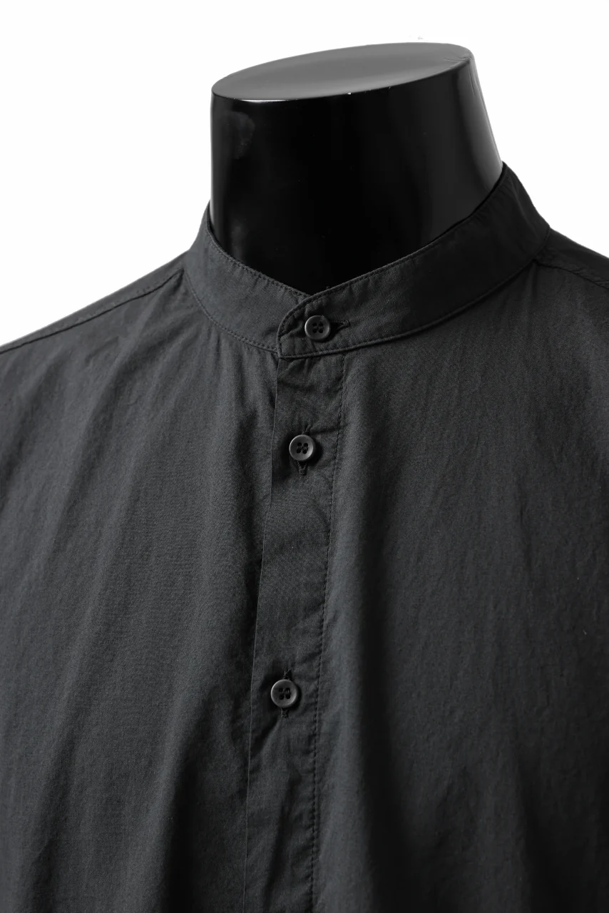 daub DYEING MINIMAL SS SHIRT / ORGANIC COTTON (BLACK) - Image 8