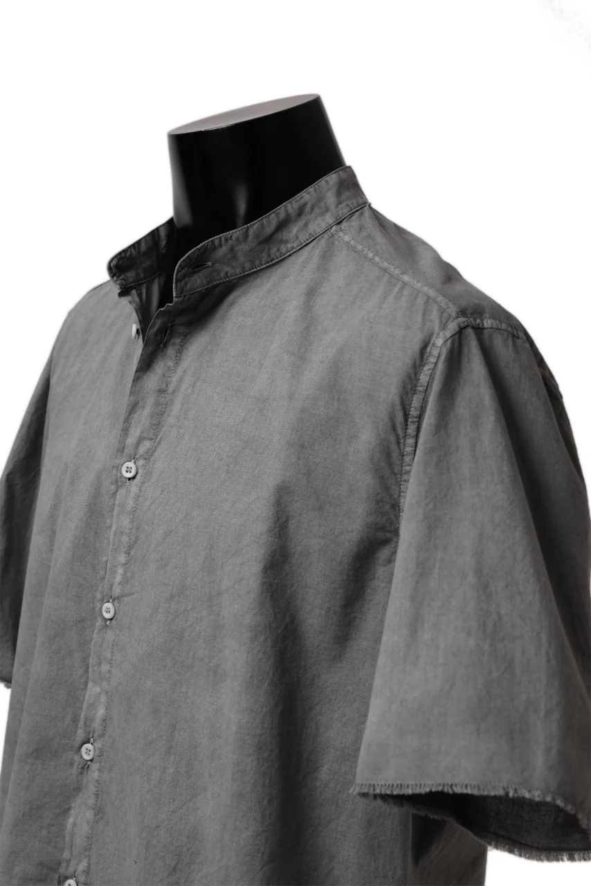 daub DYEING MINIMAL SS SHIRT / ORGANIC COTTON (GREY) - Image 11