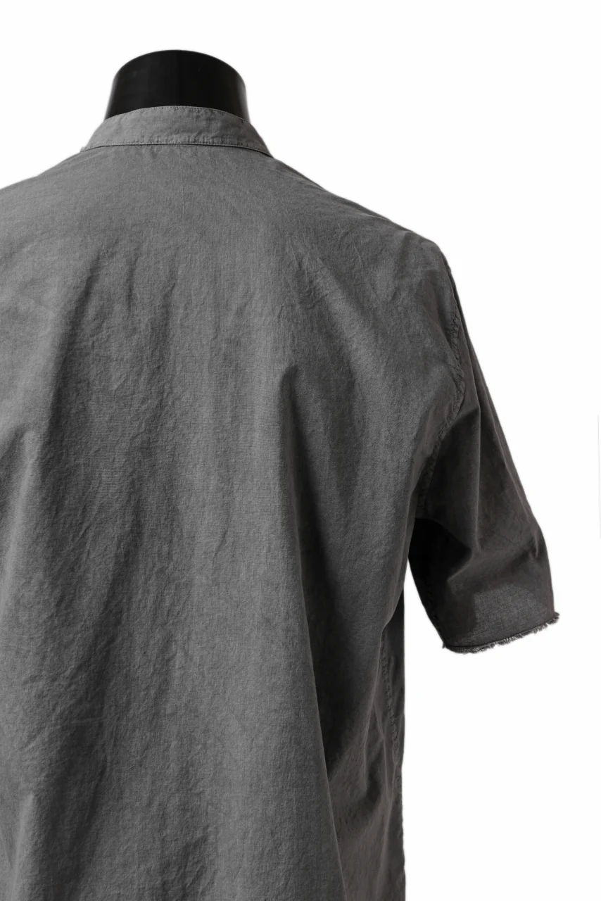 daub DYEING MINIMAL SS SHIRT / ORGANIC COTTON (GREY) - Image 12