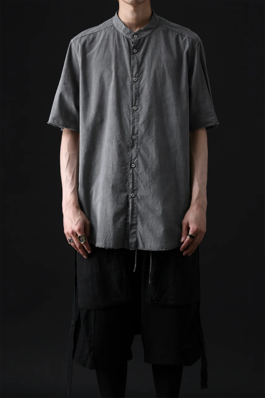 daub DYEING MINIMAL SS SHIRT / ORGANIC COTTON (GREY) - Image 15