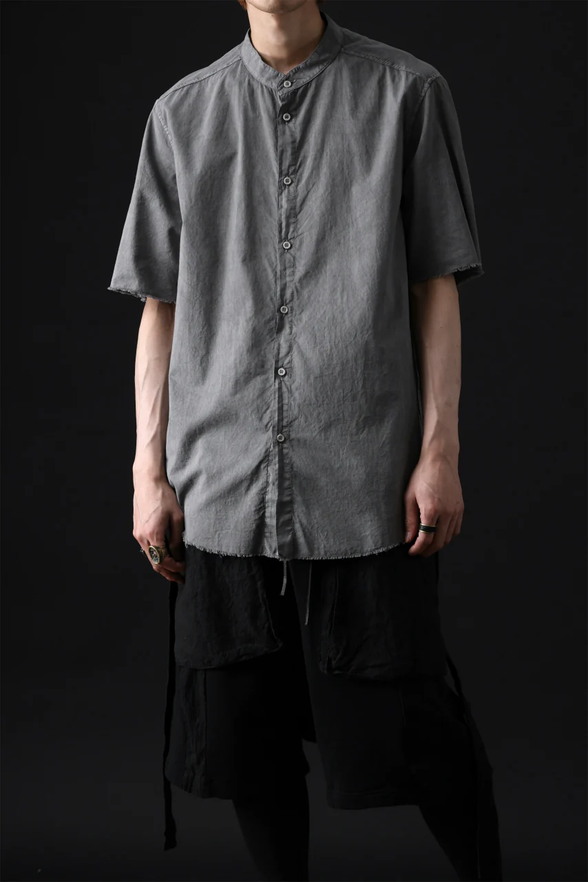 daub DYEING MINIMAL SS SHIRT / ORGANIC COTTON (GREY) - Image 16