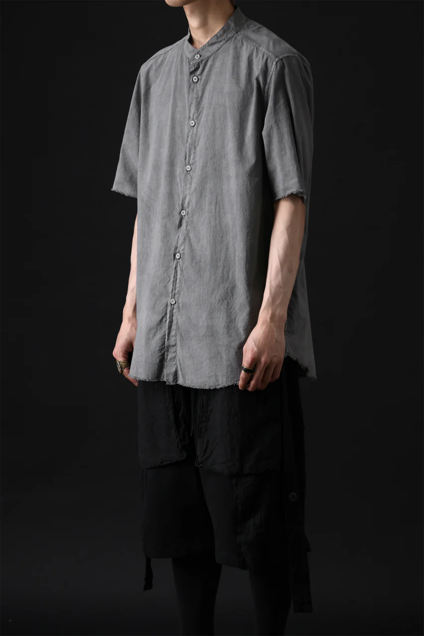 daub DYEING MINIMAL SS SHIRT / ORGANIC COTTON (GREY) - Image 17