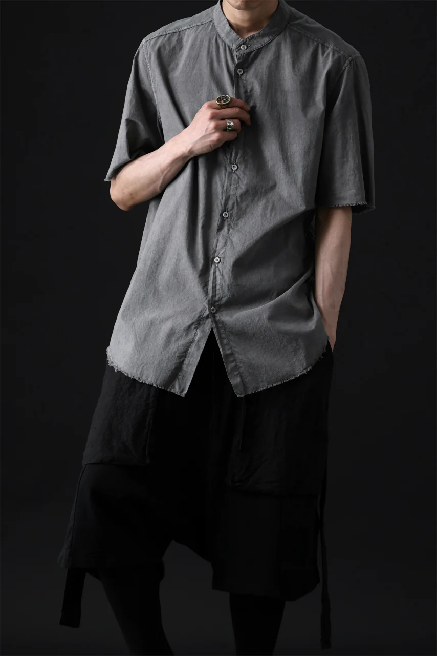 daub DYEING MINIMAL SS SHIRT / ORGANIC COTTON (GREY) - Image 18
