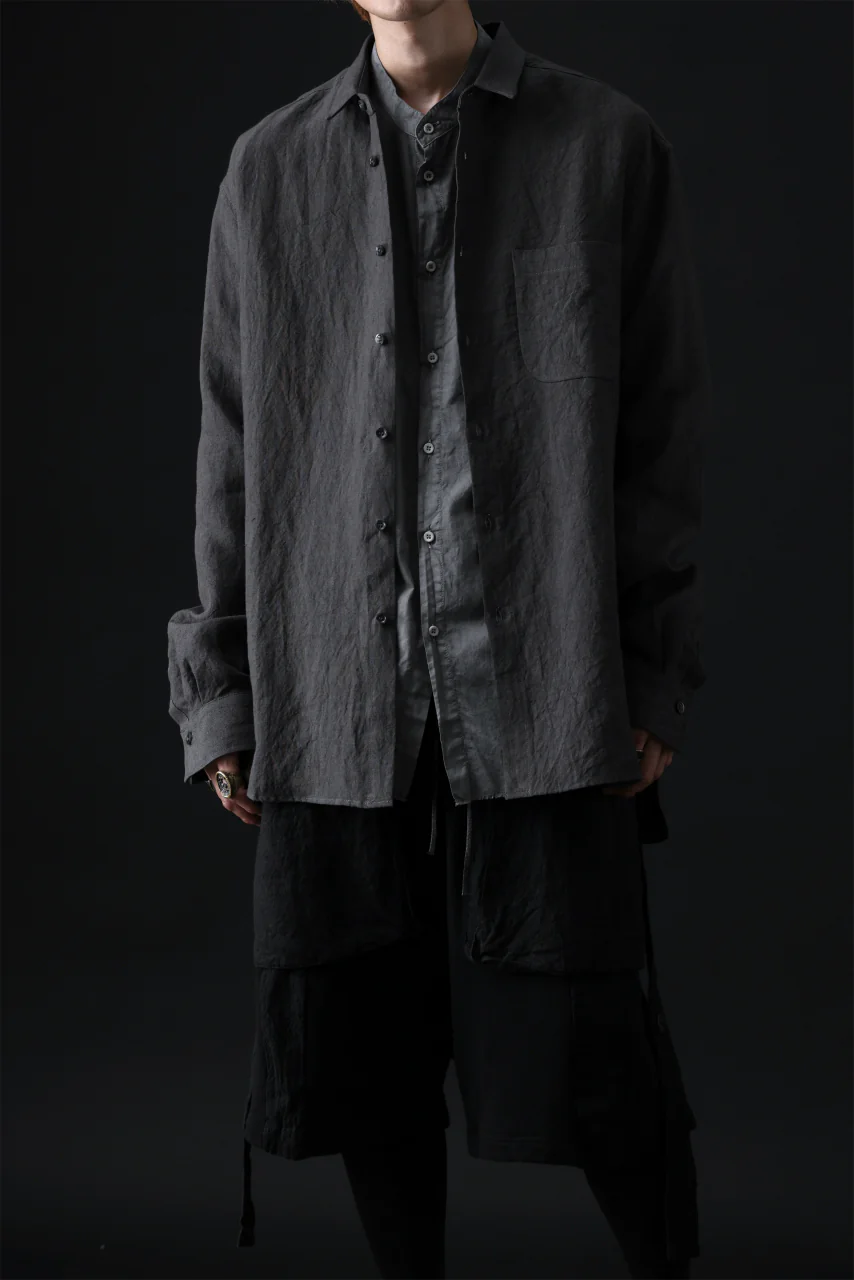 daub DYEING MINIMAL SS SHIRT / ORGANIC COTTON (GREY) - Image 22