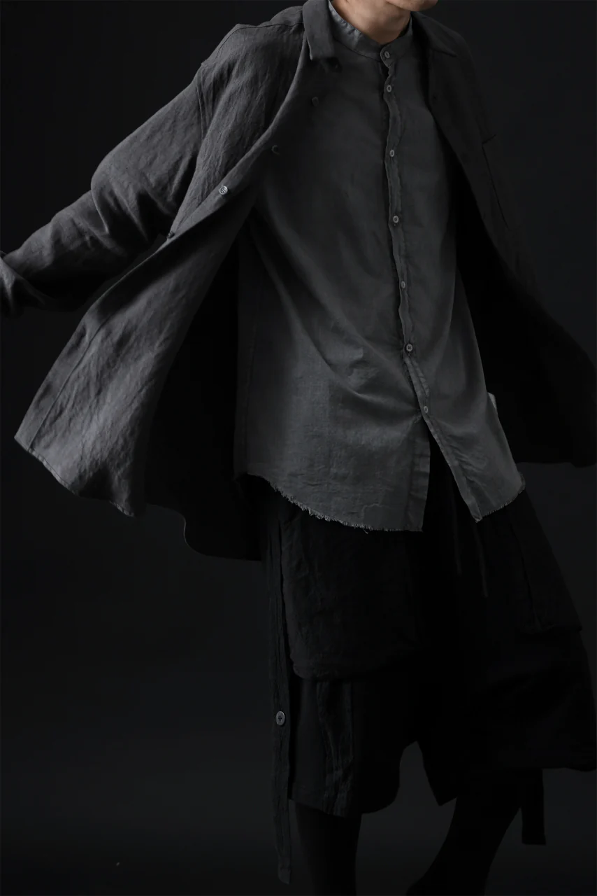 daub DYEING MINIMAL SS SHIRT / ORGANIC COTTON (GREY) - Image 26