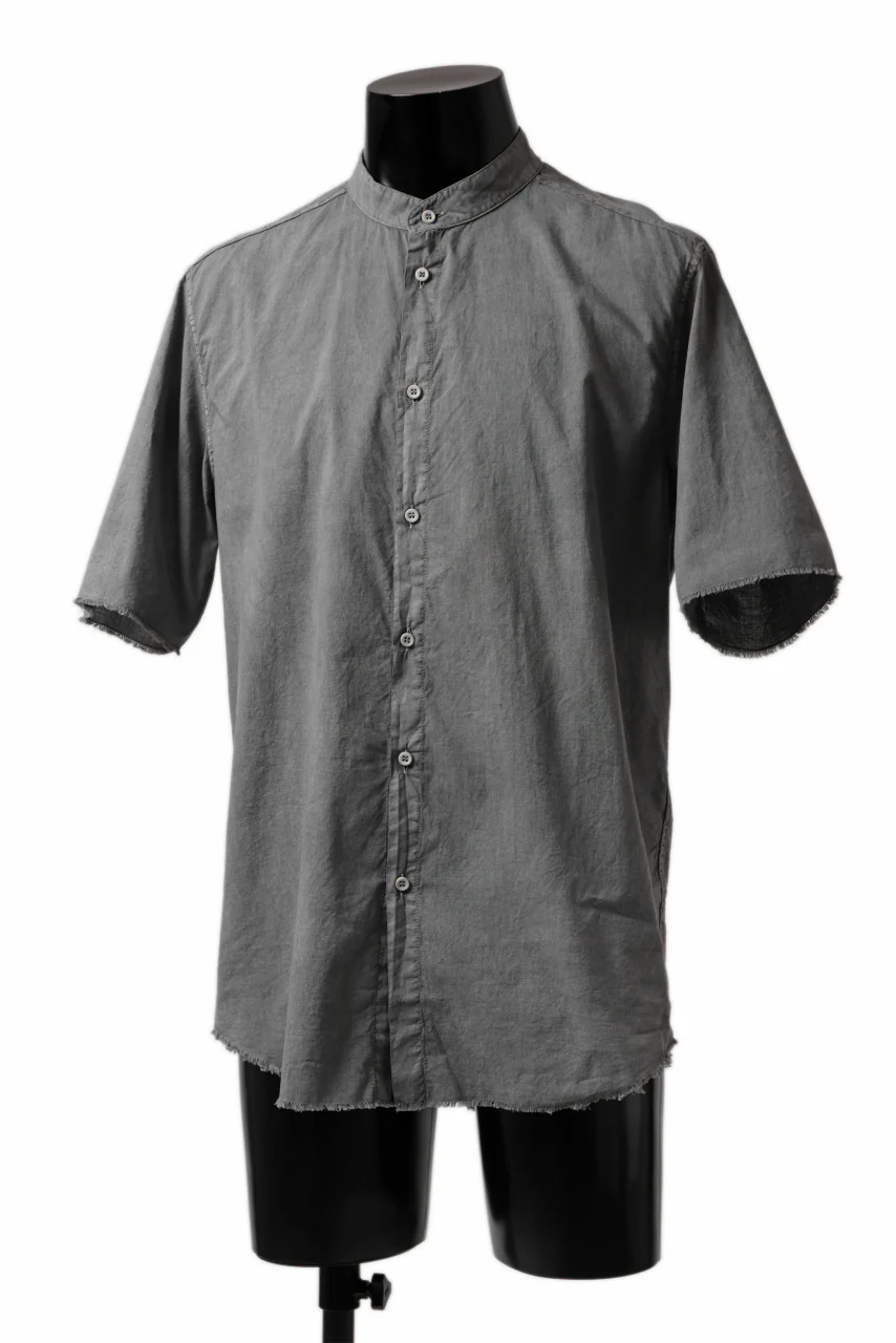 daub DYEING MINIMAL SS SHIRT / ORGANIC COTTON (GREY) - Image 3