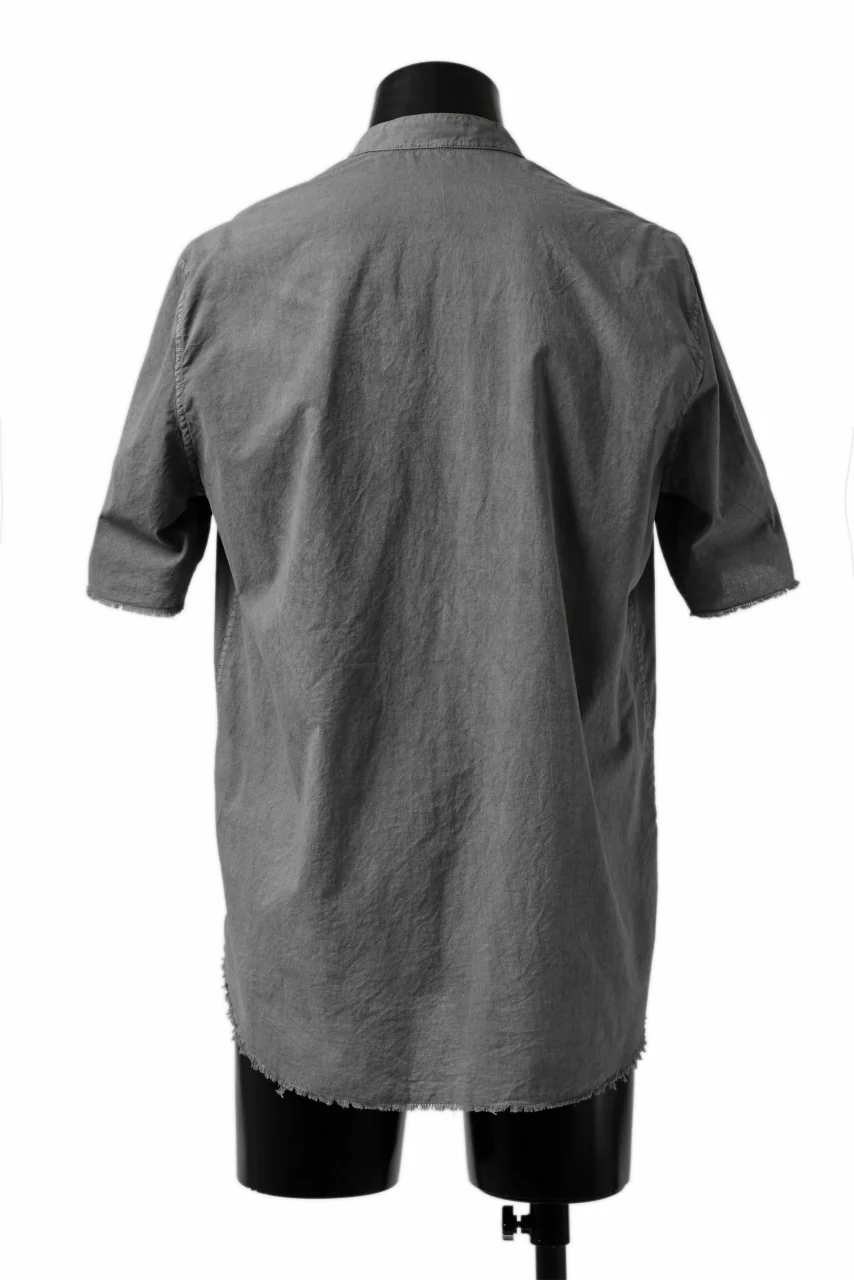 daub DYEING MINIMAL SS SHIRT / ORGANIC COTTON (GREY) - Image 4