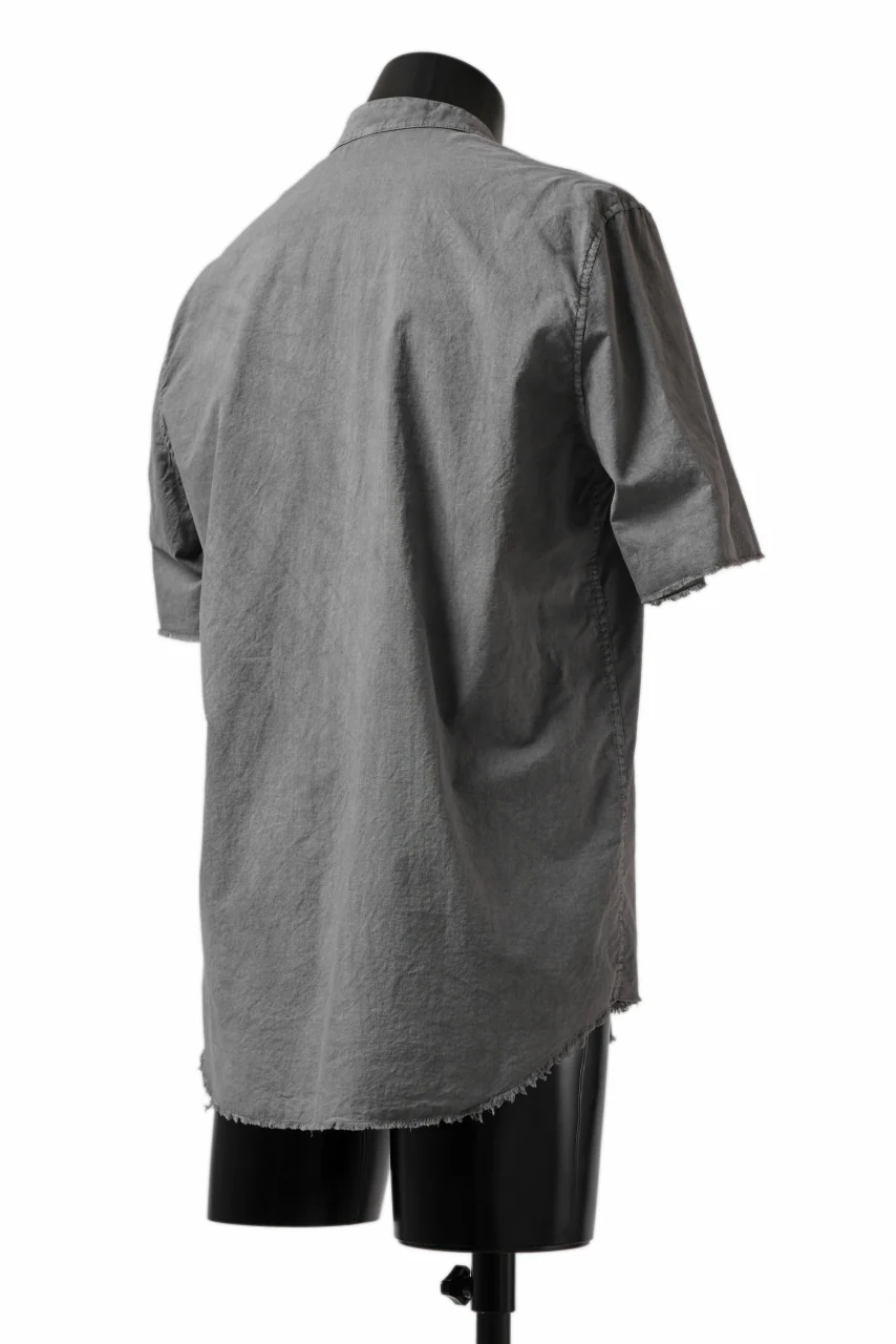 daub DYEING MINIMAL SS SHIRT / ORGANIC COTTON (GREY) - Image 5