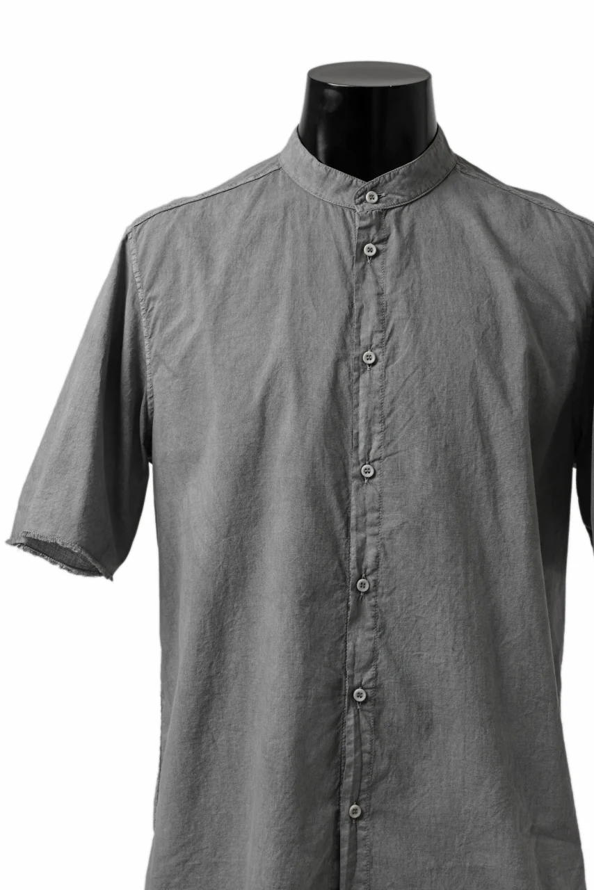 daub DYEING MINIMAL SS SHIRT / ORGANIC COTTON (GREY) - Image 6