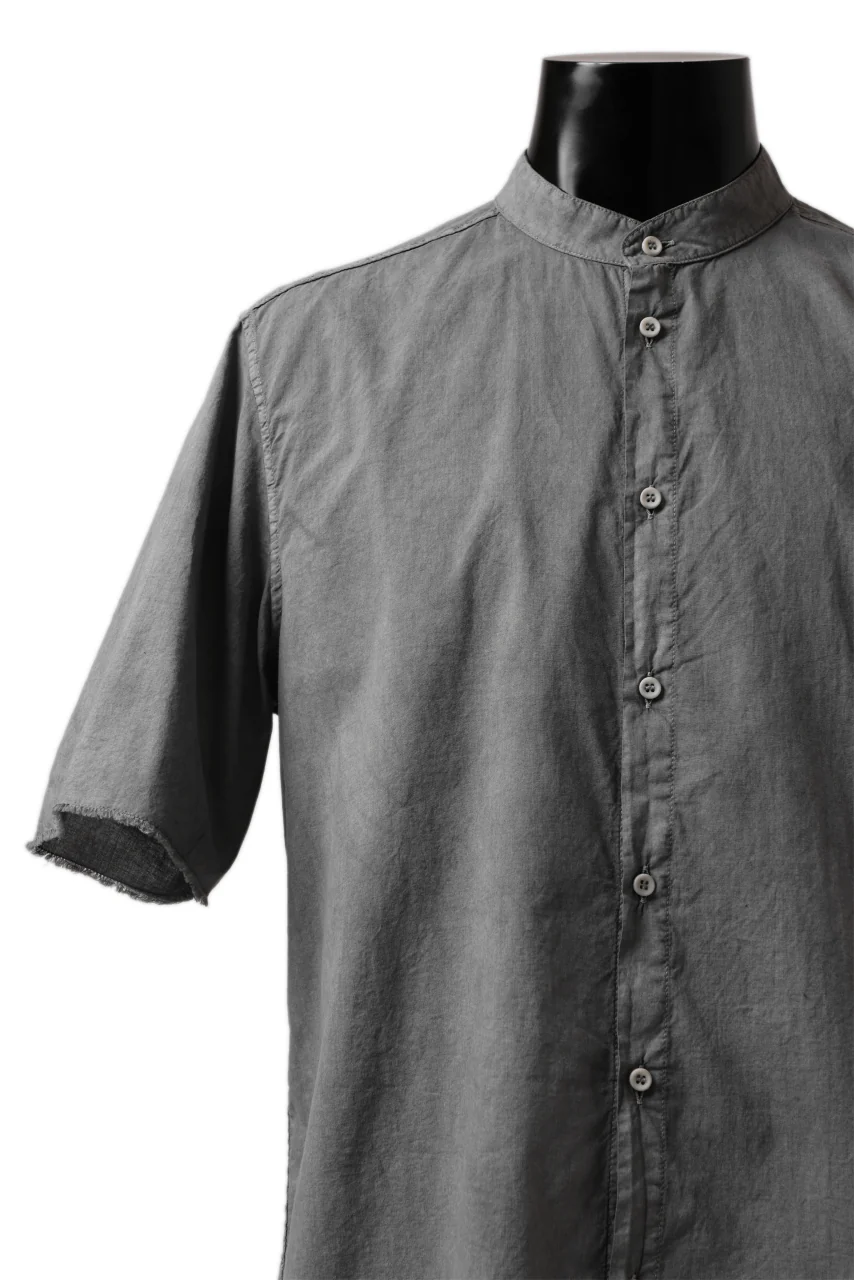 daub DYEING MINIMAL SS SHIRT / ORGANIC COTTON (GREY) - Image 7