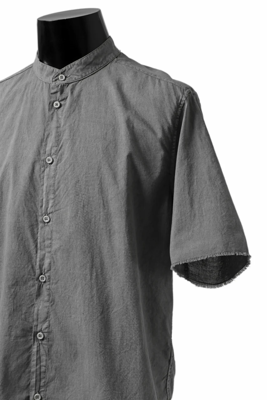 daub DYEING MINIMAL SS SHIRT / ORGANIC COTTON (GREY) - Image 8